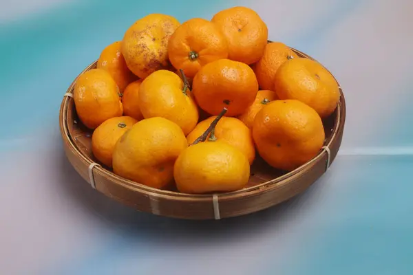 Naranjas Una Cesta — Foto de Stock