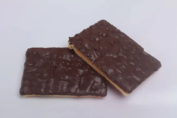Schokoladenkekse Mit Schokolade Und Nüssen — Stockfoto