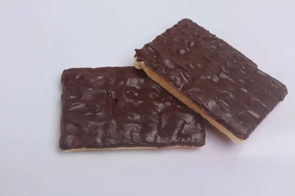 Närbild Chokladkakan — Stockfoto