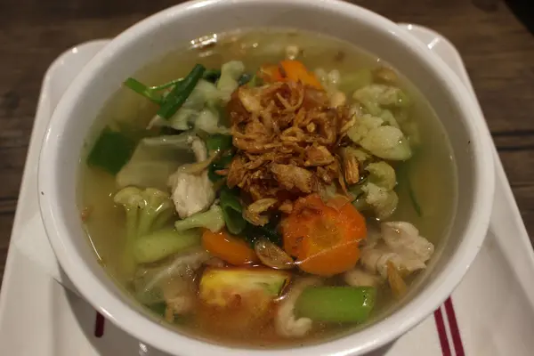 Semangkuk Sup Sayuran — Stok Foto