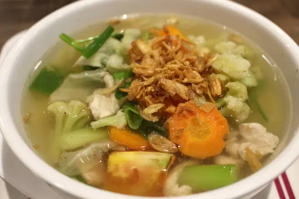 Semangkuk Sup Sayuran — Stok Foto