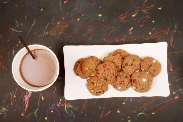 Cup Chocolate Cookies — Stock Photo, Image