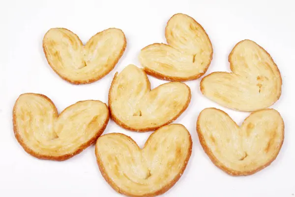 Biscuits Doux Forme Coeur — Photo