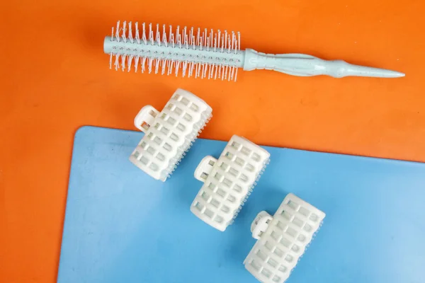 Women Hair Combs Rollers — Stock Photo, Image