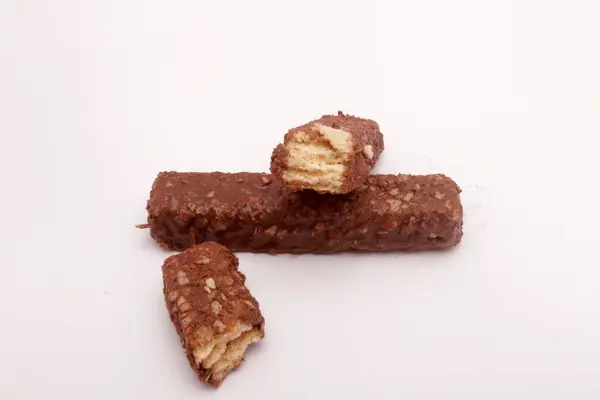 Schokolade Und Nüsse Mit Schokolade — Stockfoto