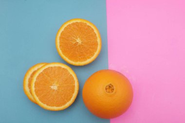 Renkli turunçgiller, portakal ve limon