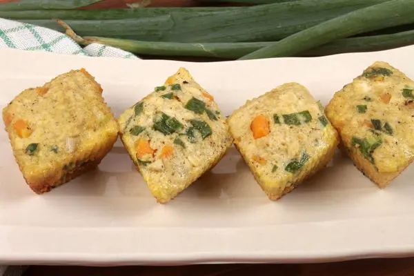 Tofu Vegetable Plate Homemade Food — Stock Photo, Image