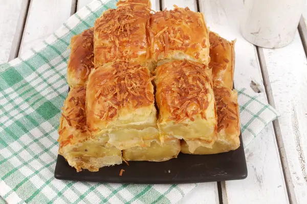 Ciasto Tureckie Baklava Orzechami Serem — Zdjęcie stockowe