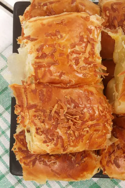 Homemade Bread Rolls Cheese Cheese — Stock Photo, Image