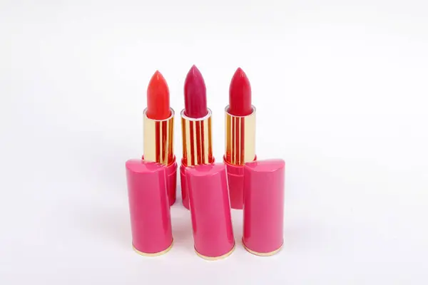 Red Lipstics White Background — Stock Photo, Image