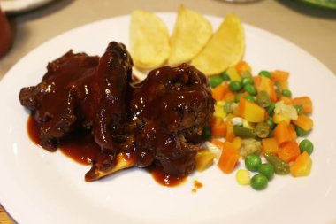 Kızarmış sığır eti fotoğrafı.