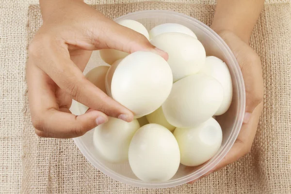 Eieren Voor Eieren Kom — Stockfoto