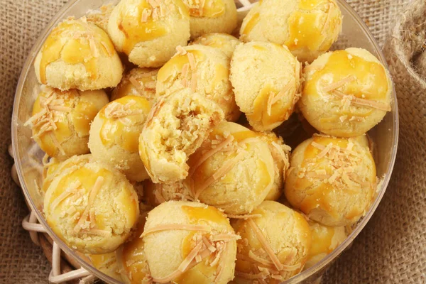 Jar Pastry Pineapple Tart — Stock Photo, Image