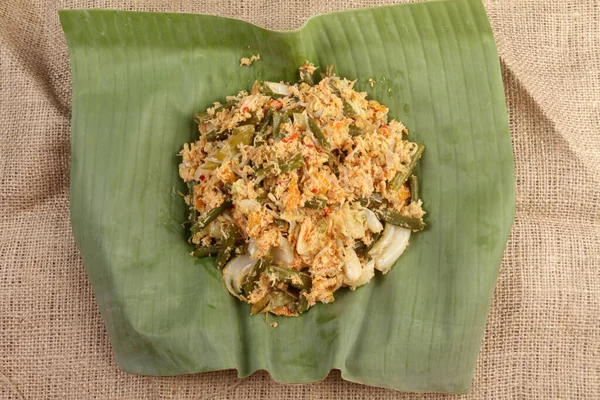 Urapan Adalah Masakan Tradisional Indonesia Urapan Terbuat Dari Campuran Sayuran — Stok Foto