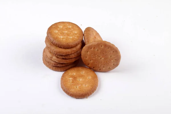 Biscuits Sur Fond Blanc — Photo