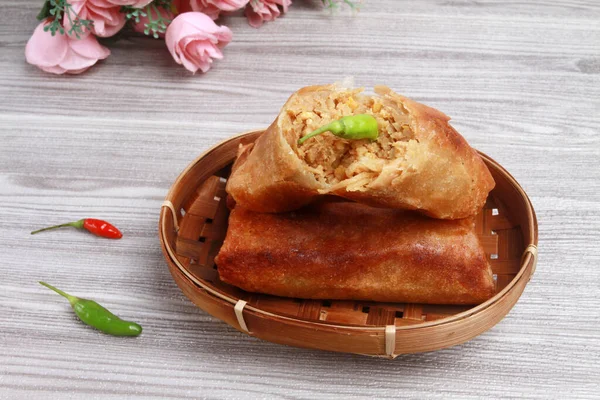 Lumpia Traditional Snack Indonesia Asian Food — Stock Photo, Image