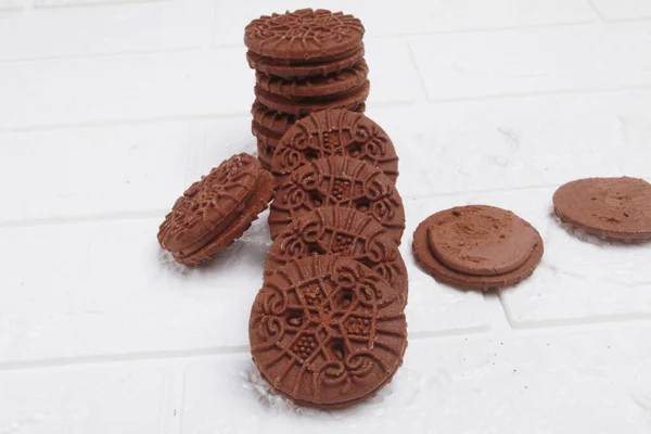 Biscuit Chocolat Biscuit — Photo