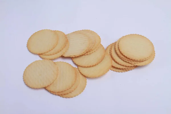 Cookies Λευκό Φόντο — Φωτογραφία Αρχείου