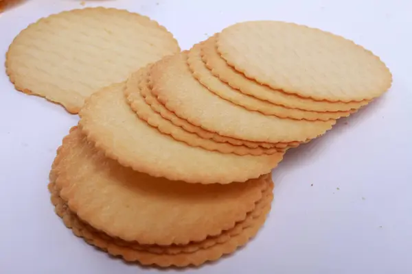 Översikt Över Cookies Isolerade — Stockfoto