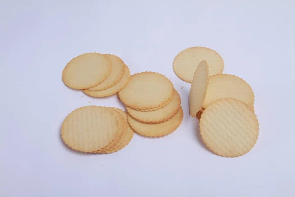 Cookies Λευκό Φόντο — Φωτογραφία Αρχείου