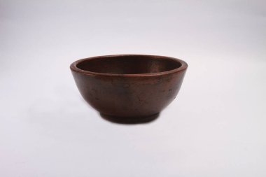 seramik kase beyaz arkaplanda izole