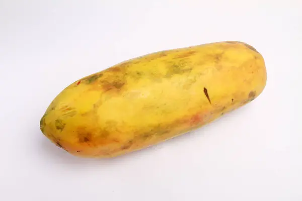 Papaya Isoliert Auf Weißem Hintergrund — Stockfoto