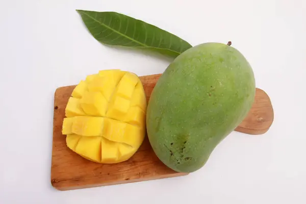 Frutta Mango Tavola Legno — Foto Stock
