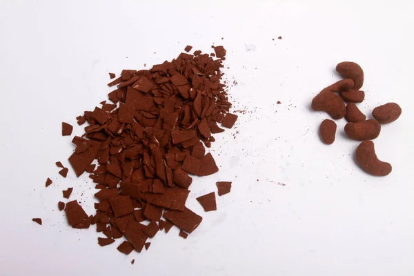 白底巧克力 — 图库照片