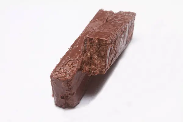 Шоколадна Вафля Ізольована Білому Тлі — стокове фото