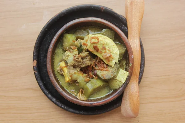Miska Lodeh Stole Azjatyckie Jedzenie Curry Żywności — Zdjęcie stockowe