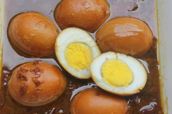 Bol Semur Telur Cuisine Asiatique — Photo