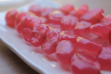 manisan kolang kaling veya şeker palmiyesi meyvesi