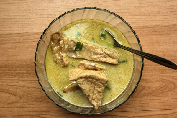 Miska Lodeh Tahu Azjatyckie Jedzenie Kuchnia Indonezyjska — Zdjęcie stockowe