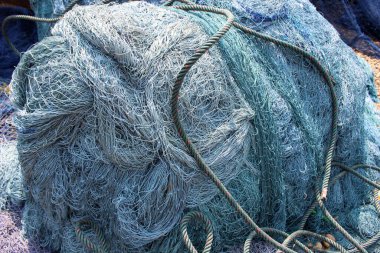 Balıkçı teknesinde ağlar