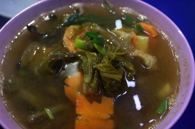 Lezzetli Asya mutfağının yakın görüntüsü