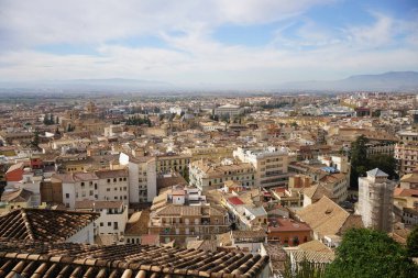 Granada 'nın Eski Şehir Manzarası