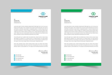 Modern ve Profesyonel Letterhead İş İçin Şablon Tasarımı