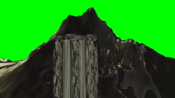 Cachoeira Montanha Animação — Vídeo de Stock
