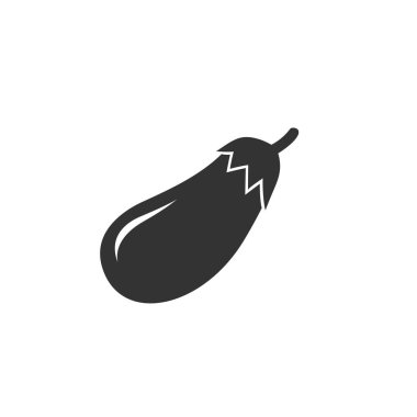 Patlıcan simgesi glif serin sevimli simge paketi app tasarım simgesi.