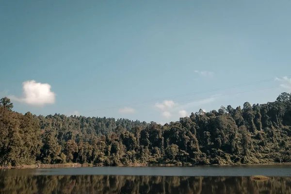 Άποψη Του Situ Gunung Λίμνη Στην Ινδονησία Beuatiful Μέρος Για — Φωτογραφία Αρχείου