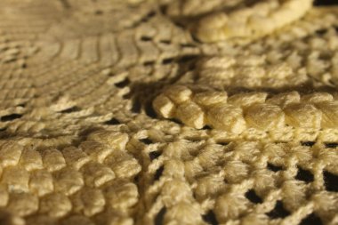 örülmüş bir eşarbın duvar kağıdı, arkaplan vs. için uygun basit makro fotoğraf malzemesi, örülmüş bir eşarbı