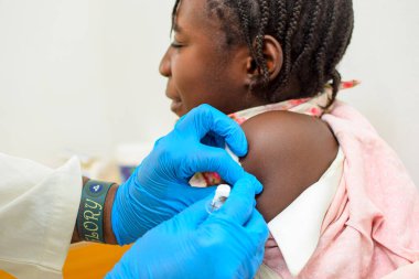 Abuja, Nijerya - 22 Ocak 2023: Afrika 'da Hepatit Aşısı ve Covid-19 aşısı