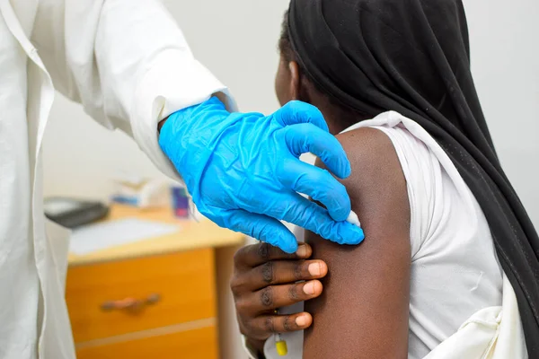 Abuja Nigeria Enero 2023 Vacunación Contra Hepatitis Vacunación Contra Virus —  Fotos de Stock