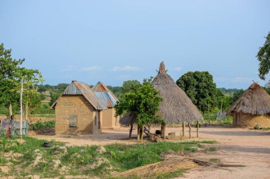 Abuja, Nijerya - 6 Mayıs 2023: Afrika 'daki Kırsal Çocuklar için okul binaları. Yerel Topluluklarda Eğitim Tesisi, Batı Afrika.