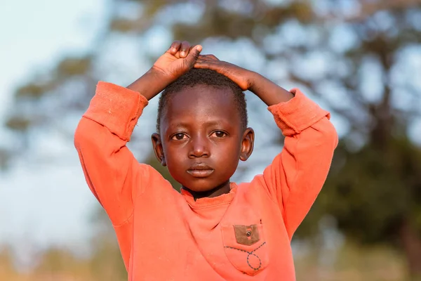 stock image Abuja, Nigeria - Aptil 1, 2023: Portrait of an African Child. Random Candid Moments with African Children. Happy African Child. Children's Day in Africa.