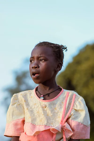 나이지리아의 2023 아프리카 아이의 아프리카 아이들 무작위적 혼란기 — 스톡 사진