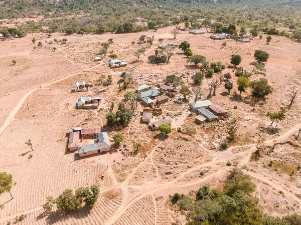 ジョス東 高原州 ナイジェリア 9月12 2021 アフリカの村の美しい農村風景の空中ビュー — ストック写真