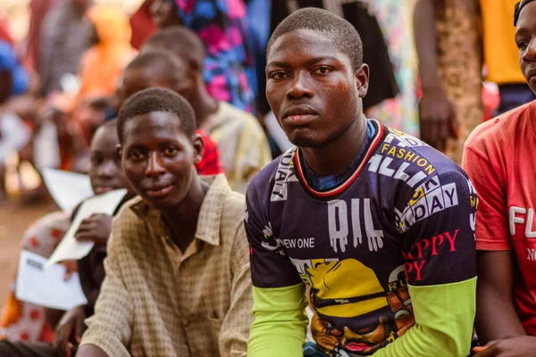 Abuja Nigeria Januar 2023 Afrikanische Patienten Erhalten Einem Dorf Eine — Stockfoto