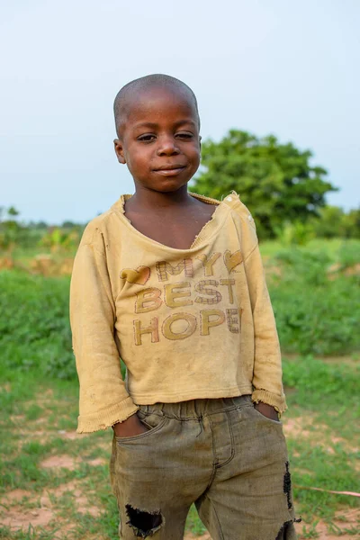 Abuja Nigeria Mai 2023 Portretul Unui Copil African Momente Intamplatoare — Fotografie, imagine de stoc
