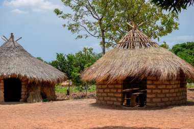 Abuja, Nijerya - 6 Mayıs 2023: Afrika 'daki Kırsal Çocuklar için okul binaları. Yerel Topluluklarda Eğitim Tesisi, Batı Afrika.